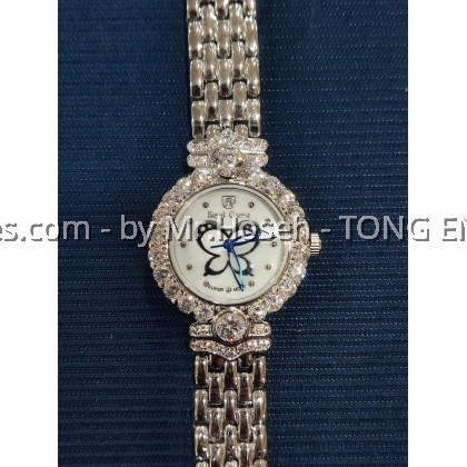 Royal Crown Crystal Bracelet Watch 3844B-SS-1M